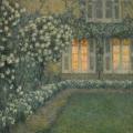 Henri Le Sidaner. Le jardin blanc au crépuscule (1924)