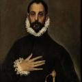 Le Greco. Le gentilhomme à la main sur la poitrine (v. 1580)