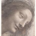 Léonard de Vinci. Tête de la Vierge (1510-13)