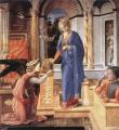 Lippi. Annonciation avec deux donateurs agenouillés (v. 1440)