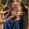 Triptyque de la Vierge à l'enfant avec deux anges (1437)