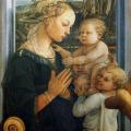 Lippi. Vierge à l'enfant et deux anges (1465)