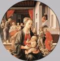 Lippi. Vierge à l'enfant et épisodes de la vie de Sainte Anne (1452)