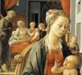 Lippi. Vierge à l'enfant et épisodes de la vie de Sainte Anne, détail (1452)