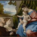Lorenzo Lotto. Vierge à l’Enfant avec deux donateurs (1525-30)