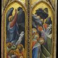 Lorenzo Monaco. Le Christ au jardin des Oliviers ; Les Saintes Femmes au tombeau (1408)
