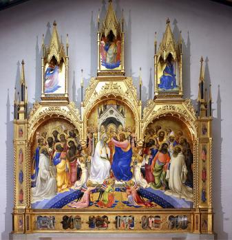 Lorenzo Monaco. Le couronnement de la Vierge (1414)