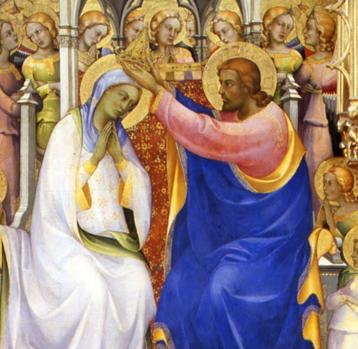 Lorenzo Monaco. Le couronnement de la Vierge, détail (1414)