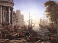 Lorrain. Port de mer avec l’embarquement de sainte Ursule (1641)
