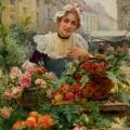 Louis Marie de Schryver. La marchande de fleurs (1898)