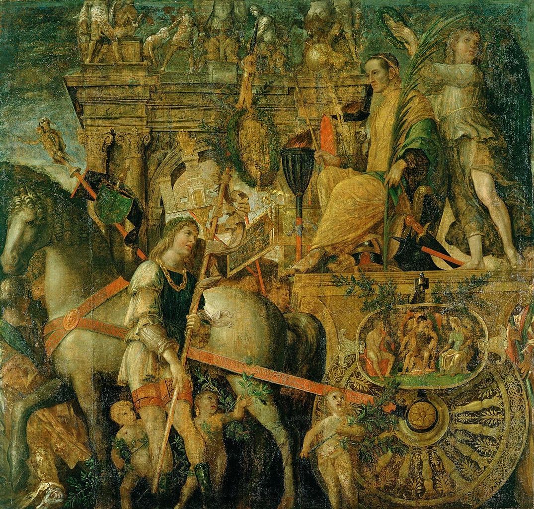 Ca s'est passé en septembre ! Mantegna-jules-cesar-sur-le-char-triomphal-apres-1486