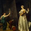 Marguerite Gérard. Une artiste peignant le portrait d’une musicienne (avant 1803)