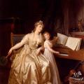 Marguerite Gérard. La leçon de piano (1785-89)