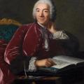 Marianne Loir. Portrait d'homme consultant un traité historique de numismatique (1745-69)