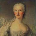 Marianne Loir. Portrait de femme en divinité aquatique (1750-69)