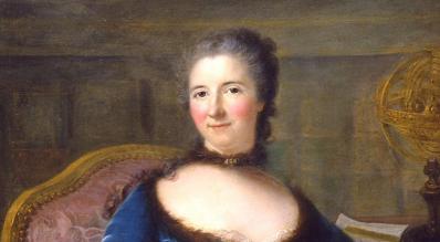 Marianne Loir. Portrait de la marquise du Châtelet, détail