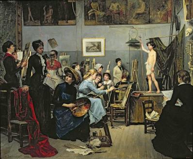 Marie Bashkirtseff. Dans l’atelier (1881)