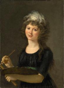 Marie-Victoire Lemoine. Autoportrait (1770-80)
