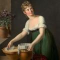 Marie-Victoire Lemoine. Jeune femme faisant du fromage (v. 1802)
