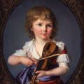Marie-Victoire Lemoine. Un petit garçon jouant du violon (v. 1796)