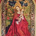 Martin Schongauer. La Vierge au buisson de roses (1473)