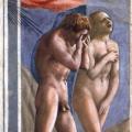 Masaccio. Chapelle Brancacci, Adam & Eve chassés du paradis (1426-27)
