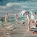 Max Liebermann. Garçons se baignant (1898)