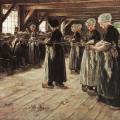 Max Liebermann. La grange au lin (1887)