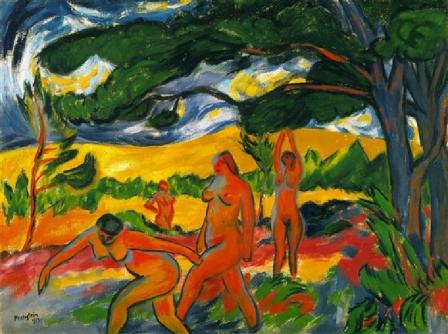 Max Pechstein. Nus dans la nature (1911)