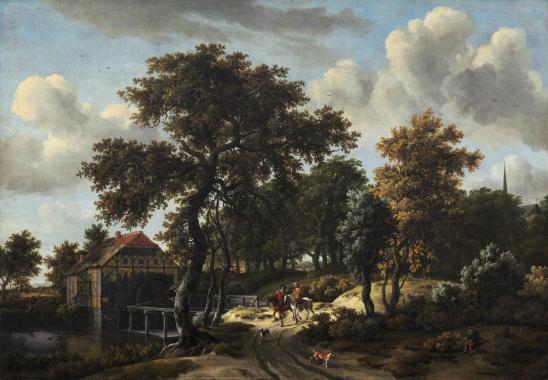 Meindert Hobbema. Les voyageurs (v. 1662)