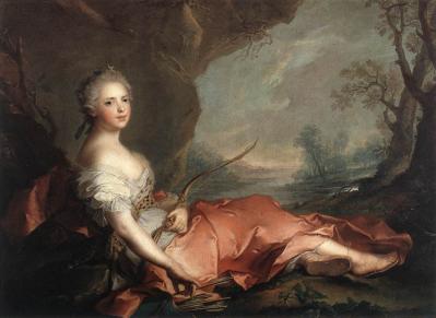 Nattier. Marie-Adélaïde de France en Diane (1745)