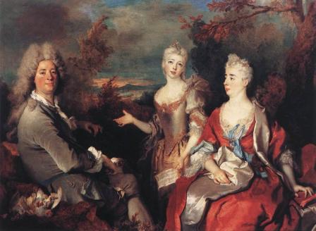 Nicolas de Largillierre. Portrait de famille (1720-30)