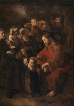 Nicolas Maes. Le Christ bénissant les enfants (1652-53)