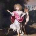Nicolas Maes. Portrait d’une fillette avec un chevreuil (v. 1675)