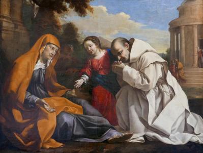 Nicolas Mignard. Sainte Anne, la Vierge enfant et un chartreux (1639)