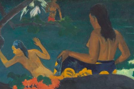 Paul Gauguin. Fatata te Miti, détail