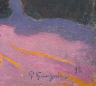 Paul Gauguin. Fatata te Miti, détail