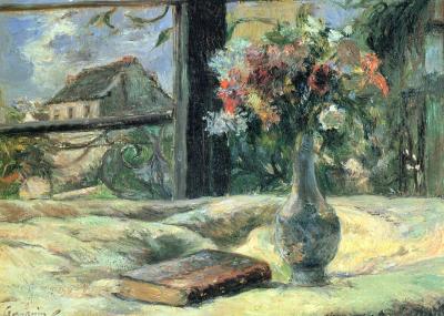 Paul Gauguin. Vase de fleurs à la fenêtre (v. 1880)