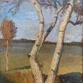 Paula Modersohn-Becker. Bouleau dans un paysage (1899)