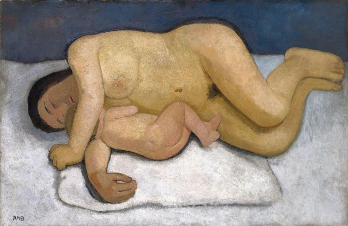 Ca s'est passé en novembre ! Paula-modersohn-becker-mere-allongee-et-enfant-1906