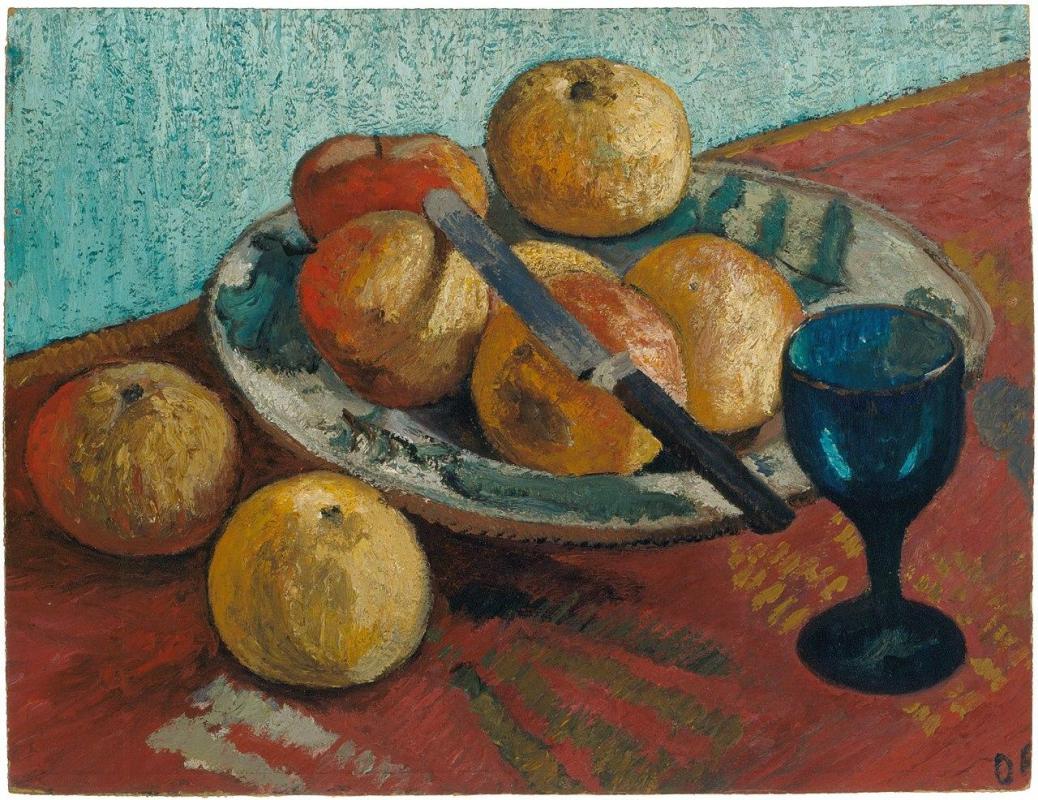 Ca s'est passé en novembre ! Paula-modersohn-becker-nature-morte-aux-pommes-et-au-verre-1906