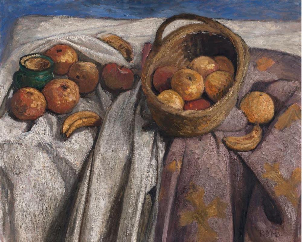 Ca s'est passé en novembre ! Paula-modersohn-becker-nature-morte-aux-pommes-et-bananes-1905