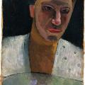 Paula Modersohn-Becker. Portrait de Lee Hoetger avec une fleur (1906)