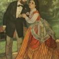Auguste Renoir. Les Fiancés ou Le ménage Sisley (v. 1868)