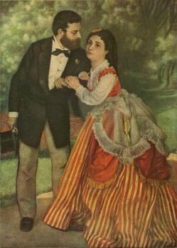 Pierre-Auguste Renoir. Les Fiancés ou Le Ménage Sisley (v. 1868)