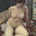 Pierre Bonnard. Nu assis, jambe pliée (v. 1909)