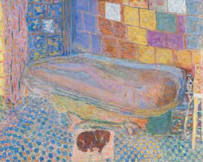 Pierre Bonnard. Nu dans la baignoire et petit chien (1941-46)