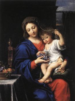 Pierre Mignard. La Vierge à la grappe (1655-57)