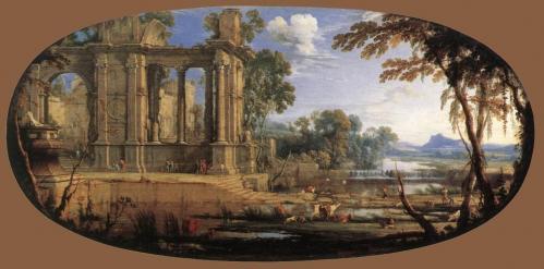 Pierre Patel. Paysage composé avec ruines antiques (1646-47)