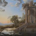 Pierre Patel. Paysage de ruines avec un grand escalier (1632-76)